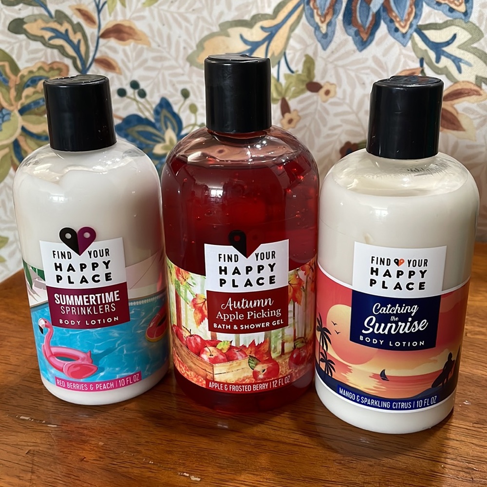 Find Your Happy Place Skin Lotion and Shower Gel Bundle